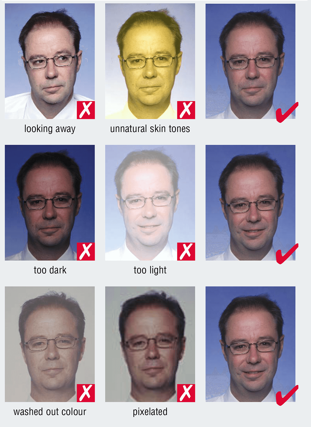 Schengen Visa Photo Guide Pixalated